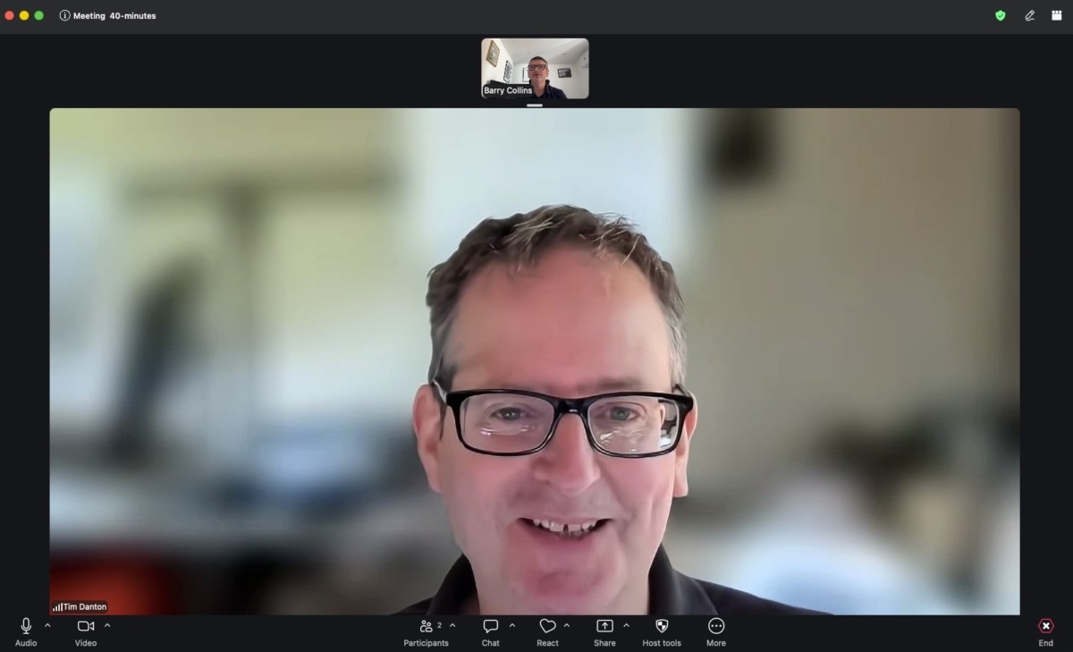 Zoom call with 40-minute limit