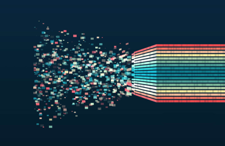 Random blocks of big data turning into regular streams