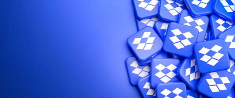 Dropbox AI represented by Dropbox logos