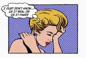 fighting fake news: women asking what is truth and lies