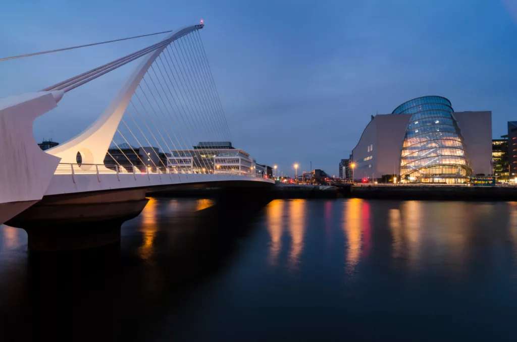 Harp Bridge by Night - Dublin