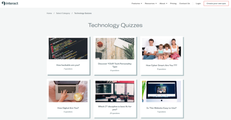 Interact Quiz Maker