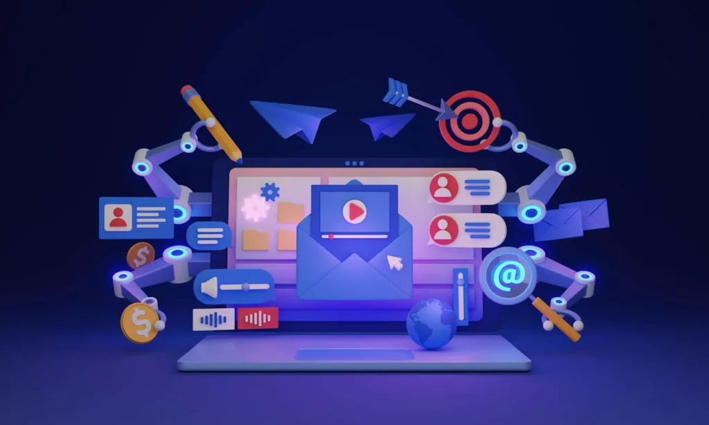 AI digital marketing tools illustrated
