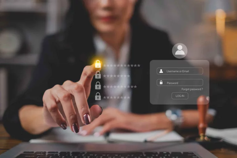 document management systems shown by woman giving permission on screen