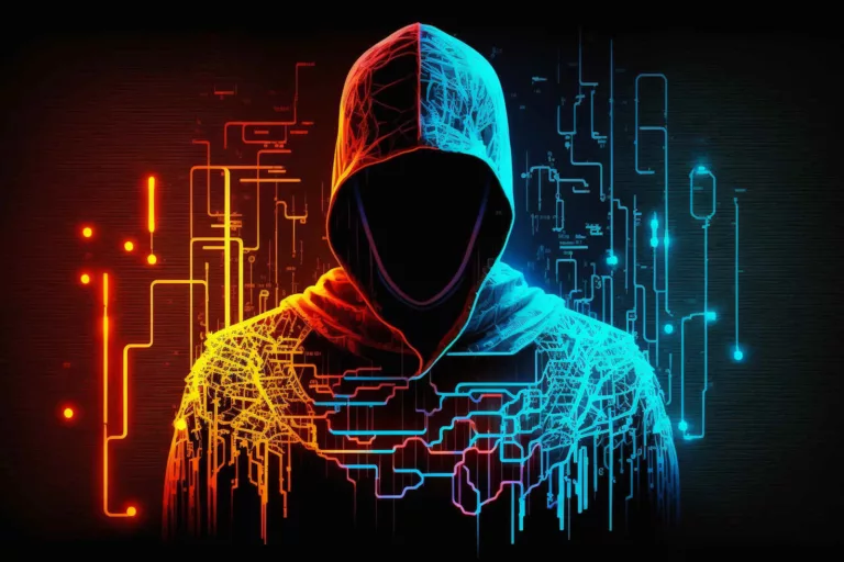malicious software threats shown by hooded hacker