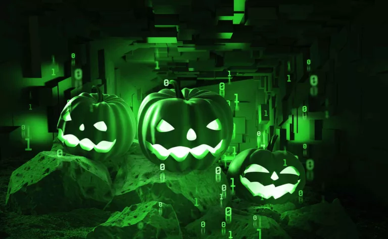 phantom attack scam shown via cyber pumpkins