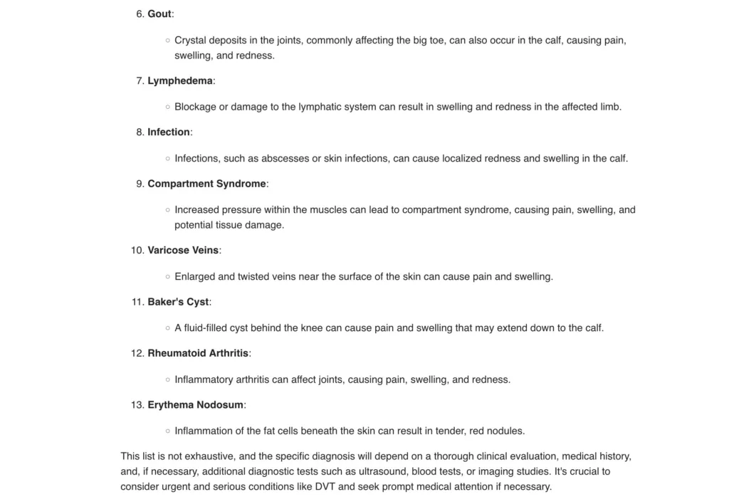 ChatGPT - calf differentials 2