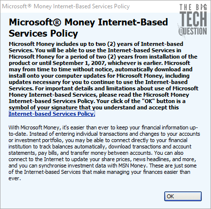 Microsoft-Money-Internet-Services-Policy-Page