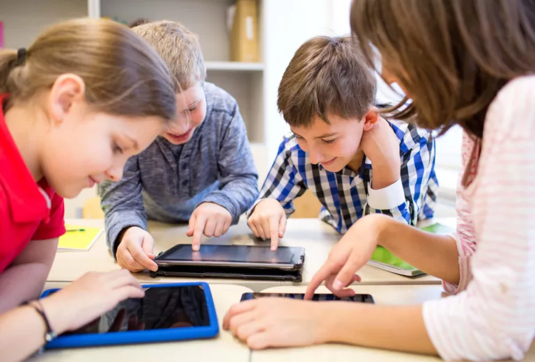 AI in education: children using tablets