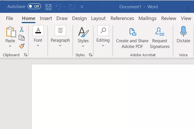 Default-theme Word