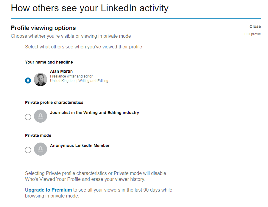 How-can-I-stop-LinkedIn-from-telling-people-I-viewed-their-profile