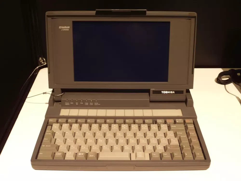 The first Toshiba Dynabook, released way back in 1989