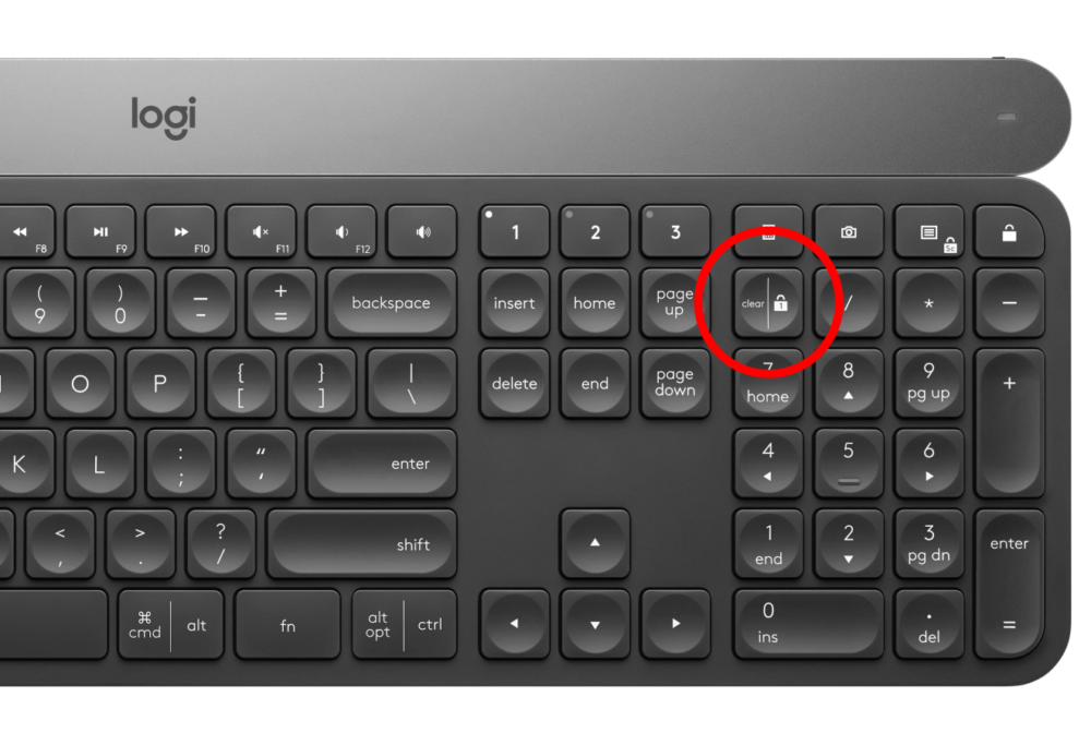 The most likely reason that your numeric keypad isn't working is that you've got the NUM LOCK switched off