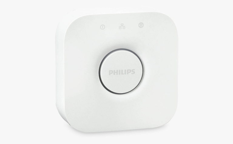 What do the lights on the Philips Hue Bridge mean?