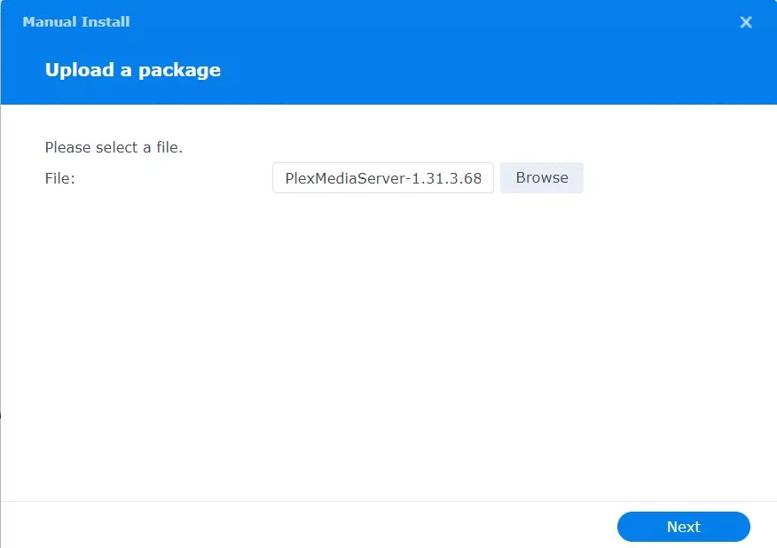 file-selected-Package-manager