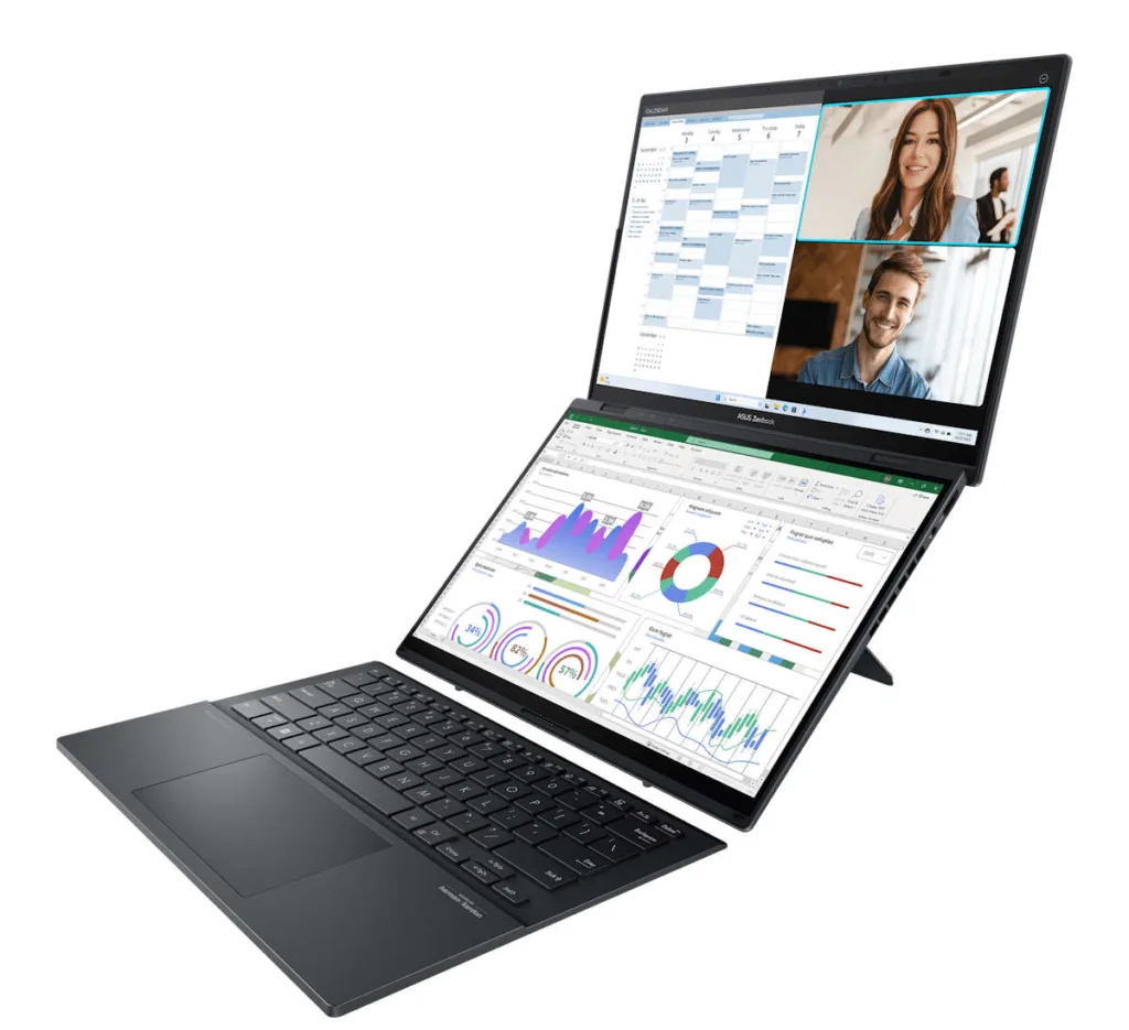 Asus Zenbook Duo 2024 in desktop[ mode