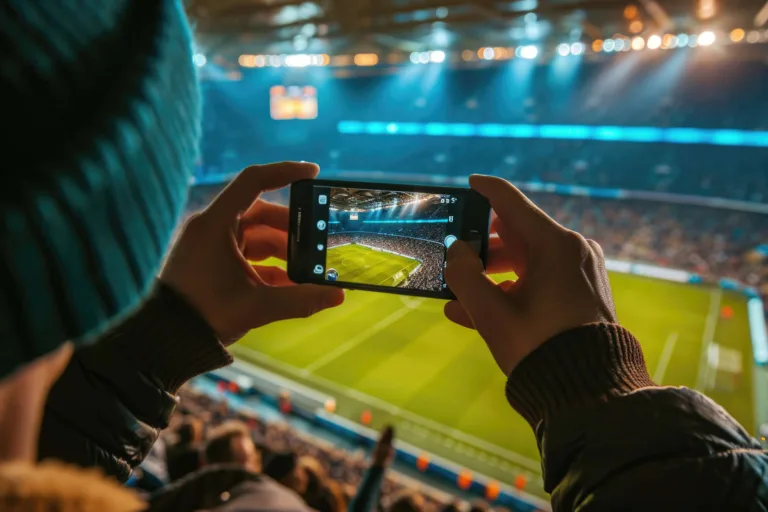wasabi curio ai - phone taking footage of soccer game