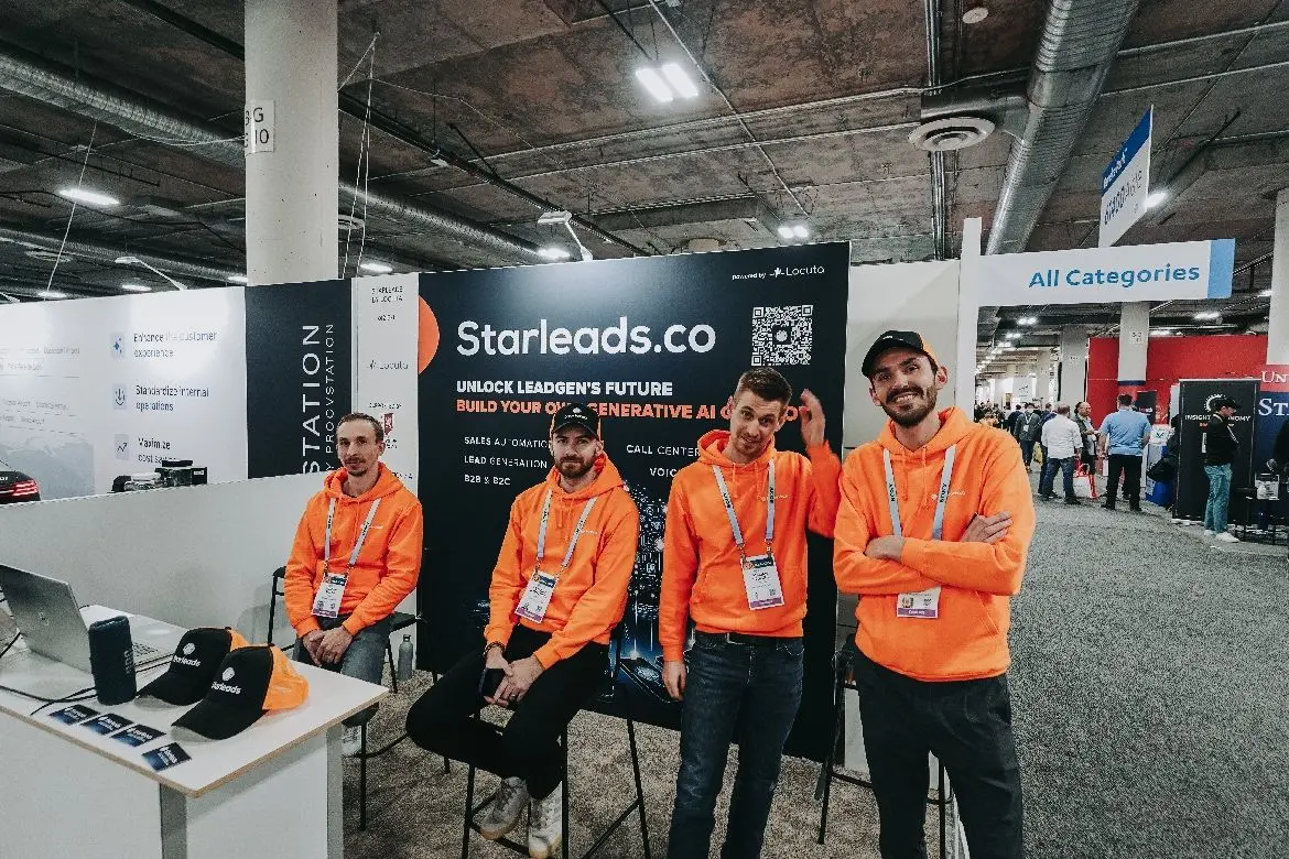 Call bots - from code to voice to sales - The Starleads team at CES 2024