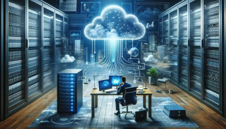storage backup is essential 2024 - image of business with servers and cloud
