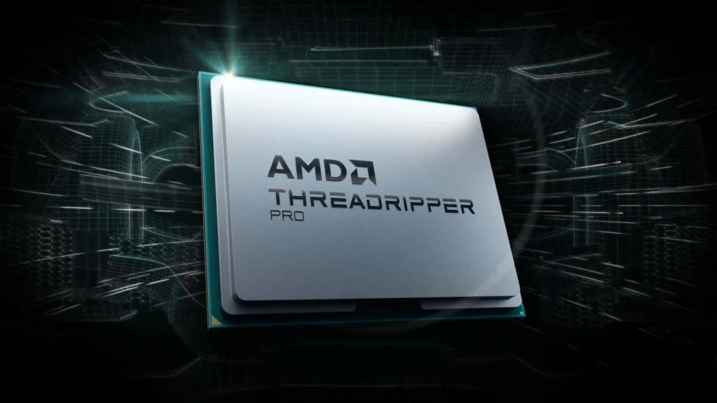 AMD Threadripper Pro against stylish background