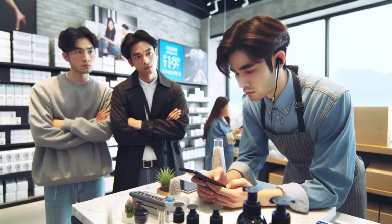 How to lose customers illustrated by sales assistant ignoring customers