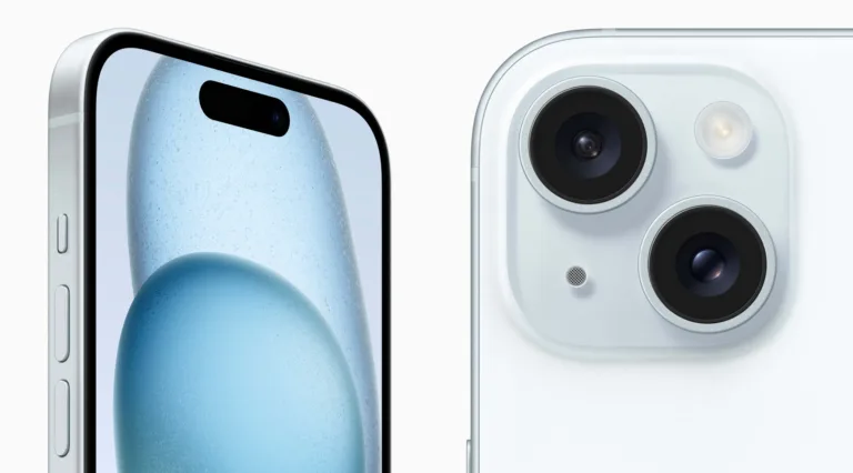 apple iphone ai shown by close-up of new iPhone 15