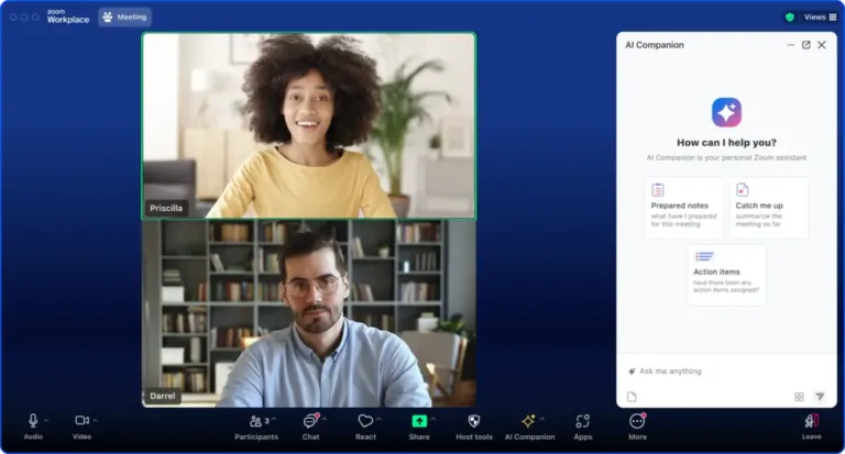 Zoom Workplace AI in action