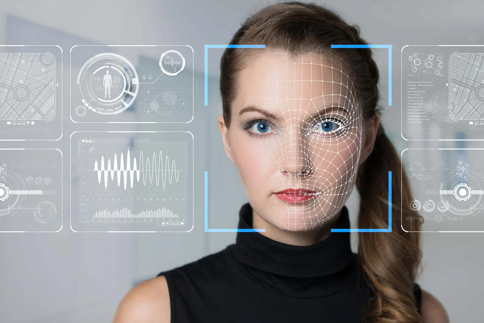 facial recognition of an employee