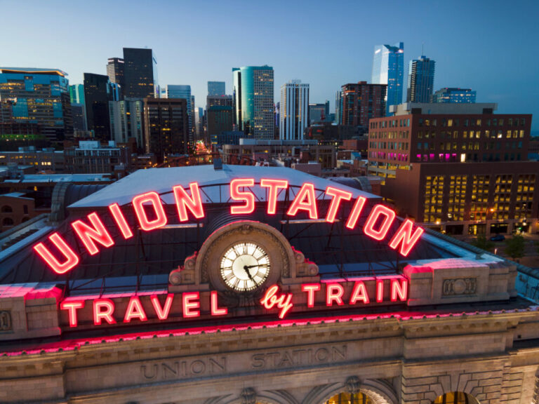 Colorado right to repair - union station sign with Denver Colorado in background