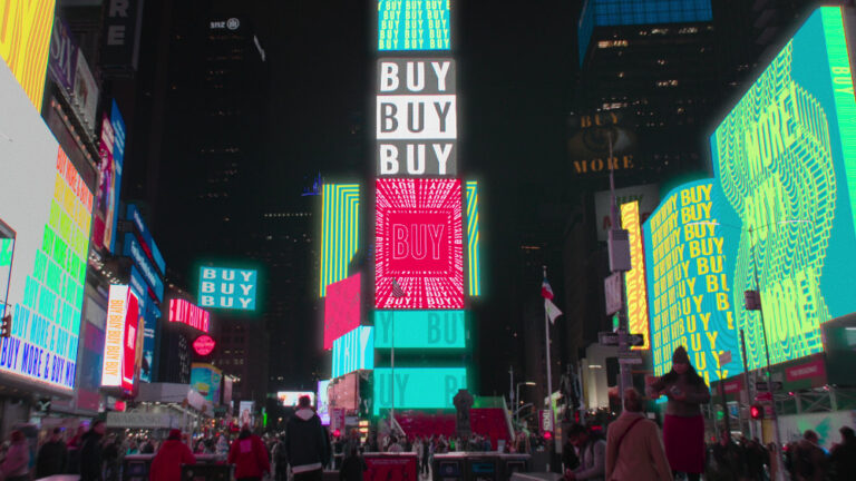 Still from Buy Now! The Shopping Conspiracy.
