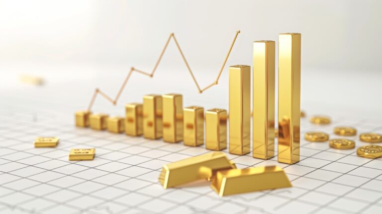 Golden Quarter IT represented by gold bars rising month on month in shape of a graph