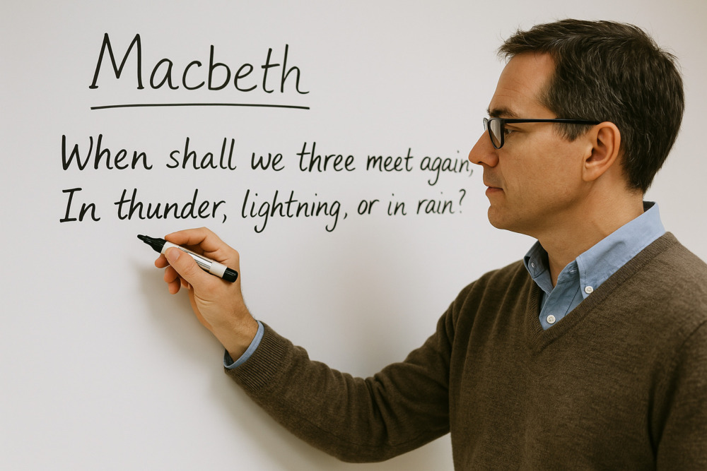 ChatGPT image showing teacher at whiteboard