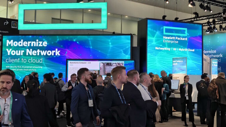 HPE's stand at MWC Barcelona 2025 (image: TechFinitive)