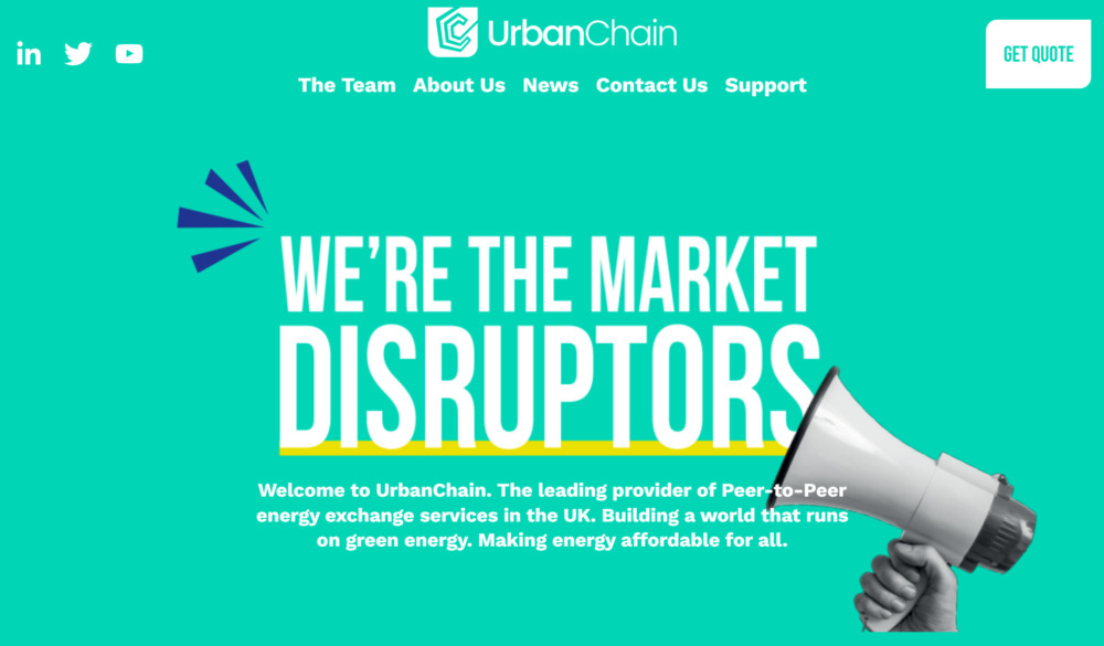 Manchester-based UrbanChain website