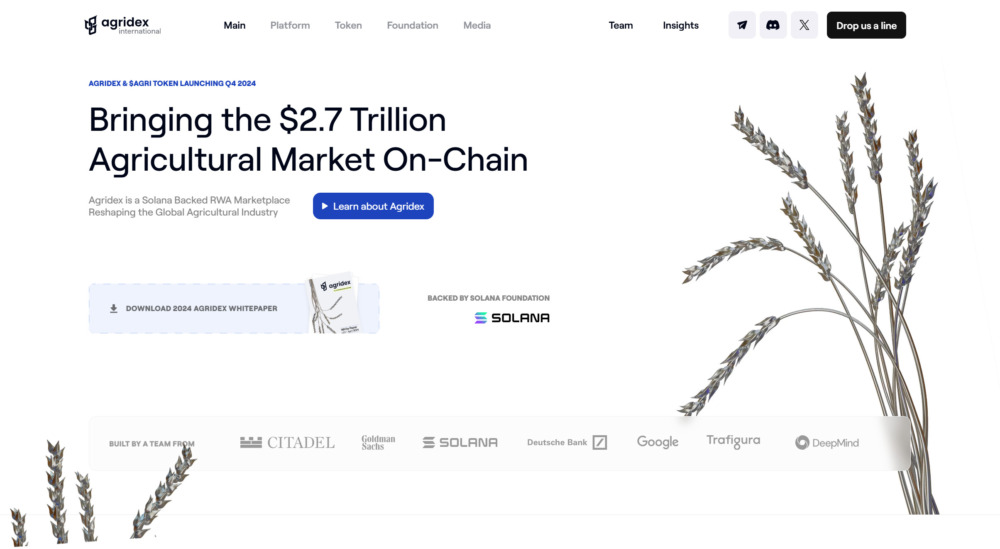 AgriDex website