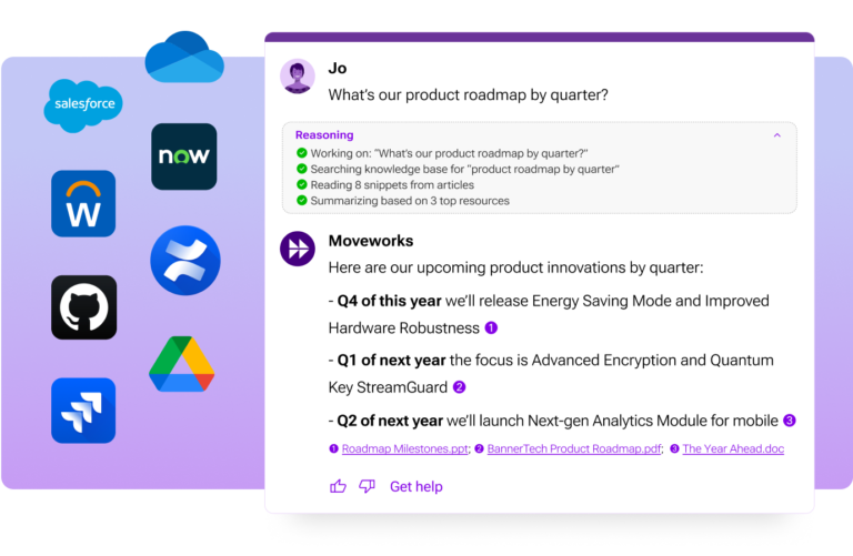 ServiceNow Moveworks acquisition shown through Screenshot of Moverworks agentic AI