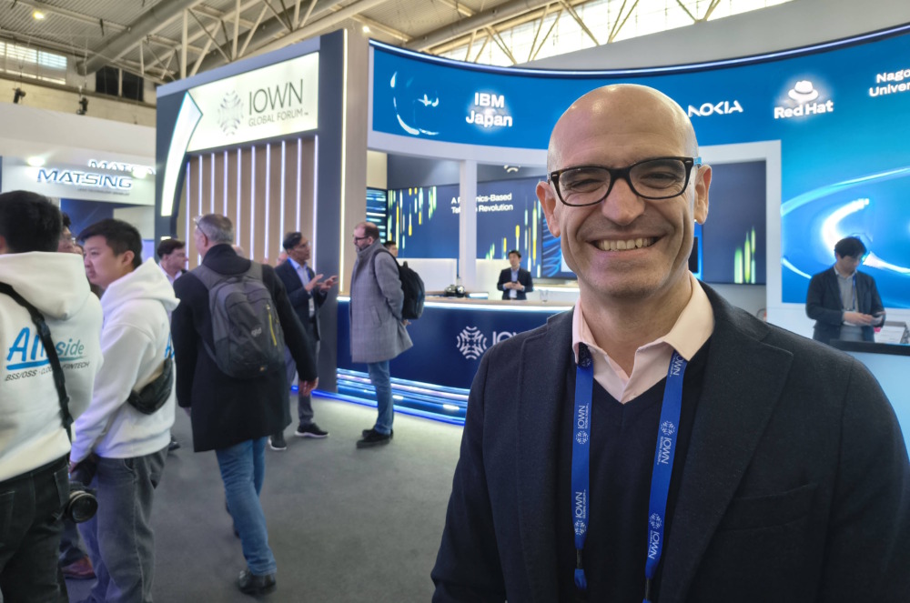 Gonzalo Camarillo, Head of the Marketing Steering Committee at the IOWN, at MWC 2025