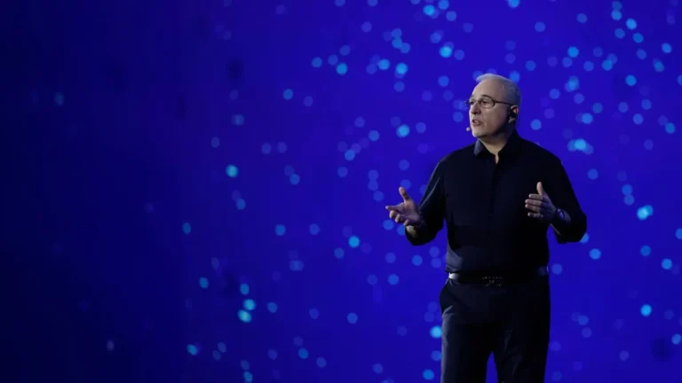 HPE CEO Antonio Neri on stage at HPE Discover 2025