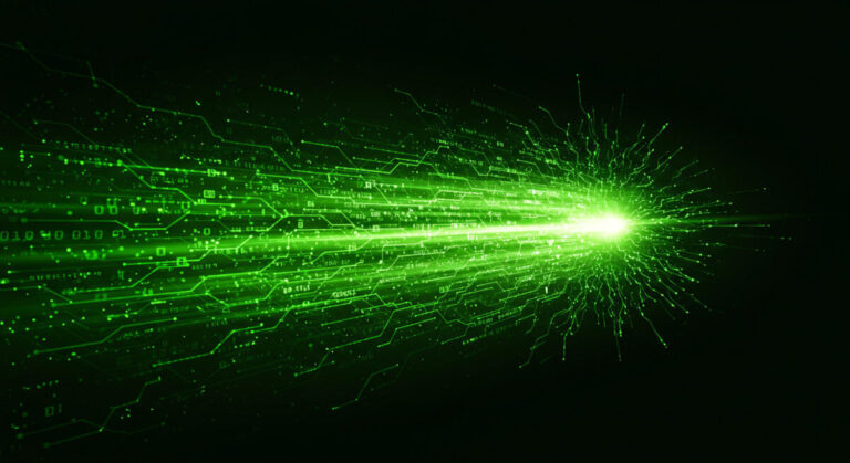 HPE GreenLake 2025 abstract image to show IT networking platform with lots of energy.