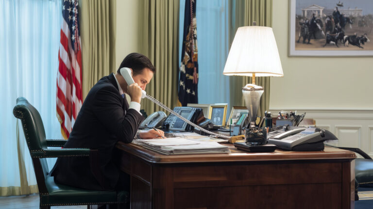 AI image of Marco Rubio on the phone