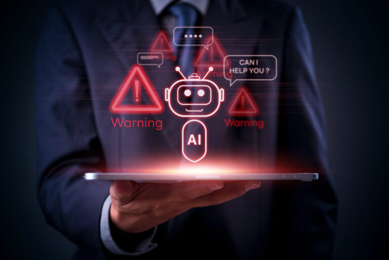AI data breach illo