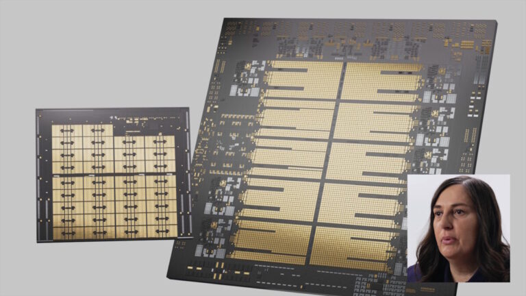 IBM's approach to AI shown by IBM Telum II chip and Spyre accelerator with inset pic of Elpida Tzortzatos