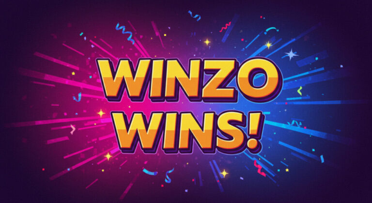 Winzo India AWS partnership represented by arcade-style graphic saying WINZO WINS