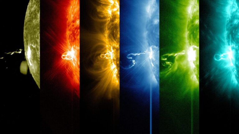 IBM NASA AI shown by image of solar flare in action
