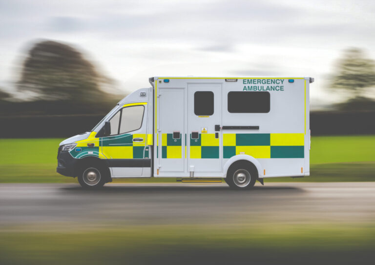 BT Digital Network Migration represented by British Ambulance Rushing To An Emergency