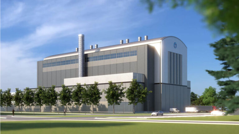 Artistic rendering of the Hermes 2 nuclear power plant (key to google nuclear deal)