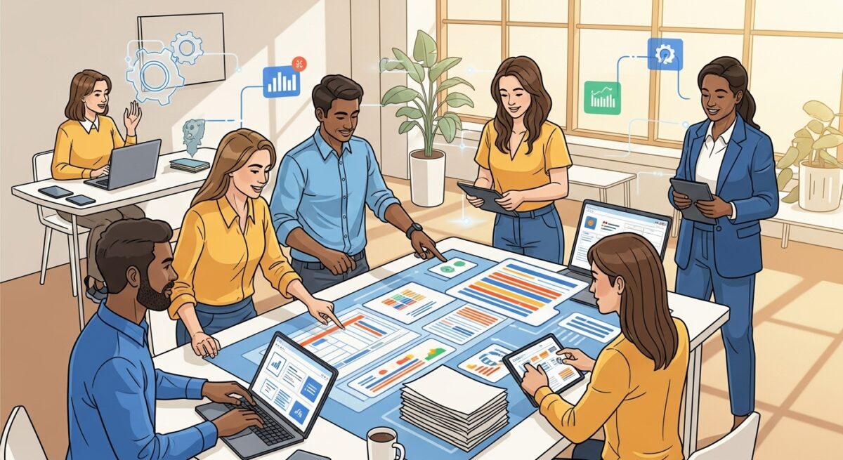 Document automation for nonprofits - Nonprofit team digitising paperwork with automation tools to save time and boost efficiency.