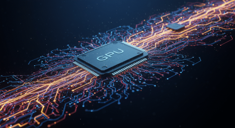 crescent island abstract to show power of data centre gpu