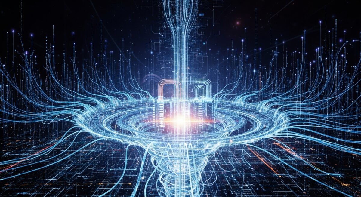 abstract image to show the power of AI factories