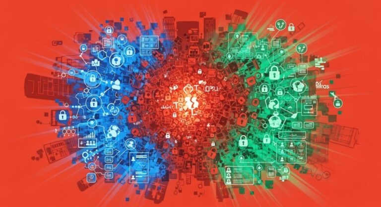 abstract to show companies cleaning up identity access management after a data breach